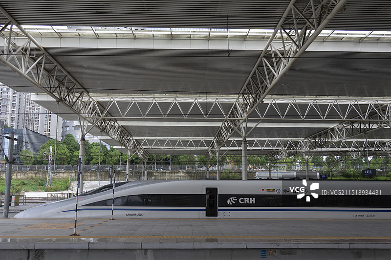 中国高铁交通网高铁列车、站台及轨道图片素材