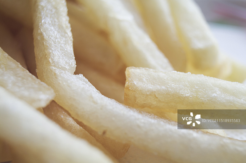 香脆的薯条微距特写图片素材