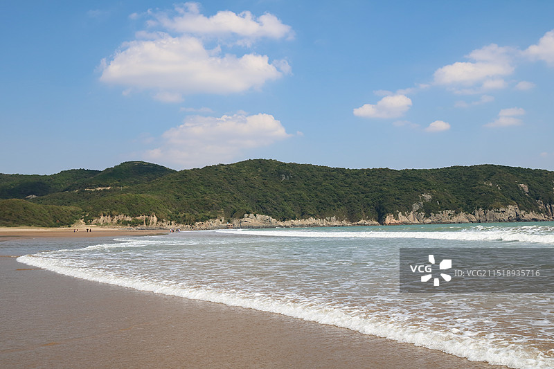 舟山桃花岛沙滩图片素材