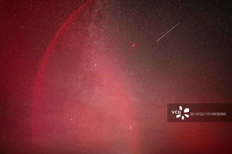 极光流星图片素材