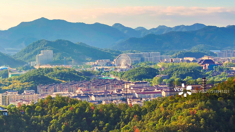 横店航拍照片图片素材