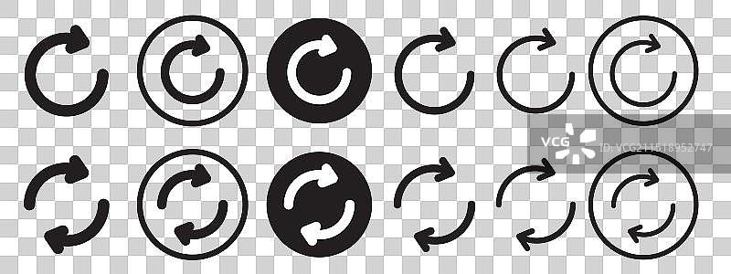 用于网络的重新加载图标集图片素材