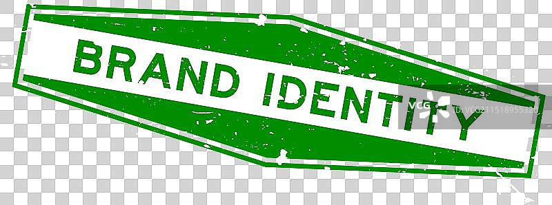 绿色品牌标识文字六边形橡胶图片素材