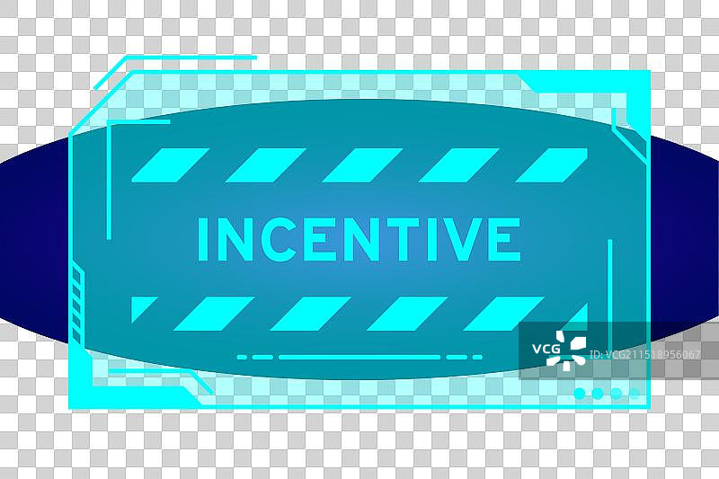 具有激励字样的未来感HUD banner图片素材