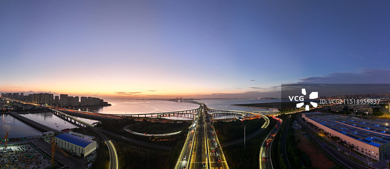 青岛环湾大道立交图片素材