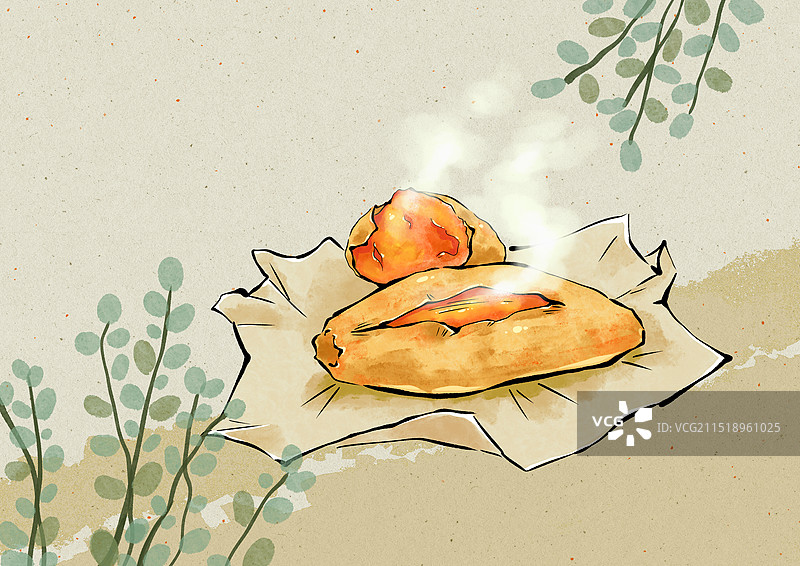 冬季美食烤红薯烤地瓜炒板栗糖炒栗子图片素材