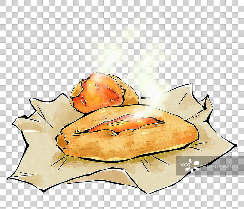 中华美食童年美食冬季美食烤红薯糖炒栗子图片素材