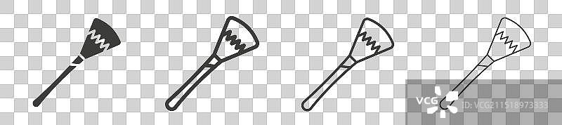 化妆刷图标套装，女孩美容化妆面部图片素材