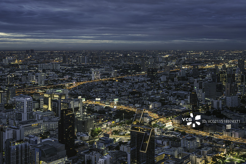 曼谷夜景图片素材