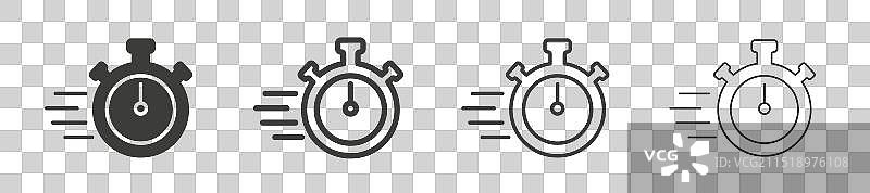 快速图标集中的快速速度交付标志图片素材