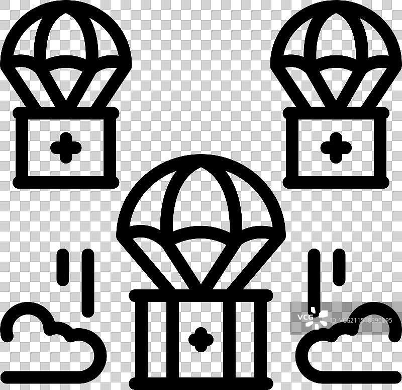 人道主义空投图片素材