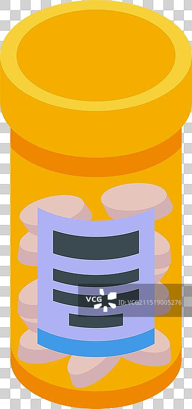 装有药丸的黄色塑料瓶图片素材