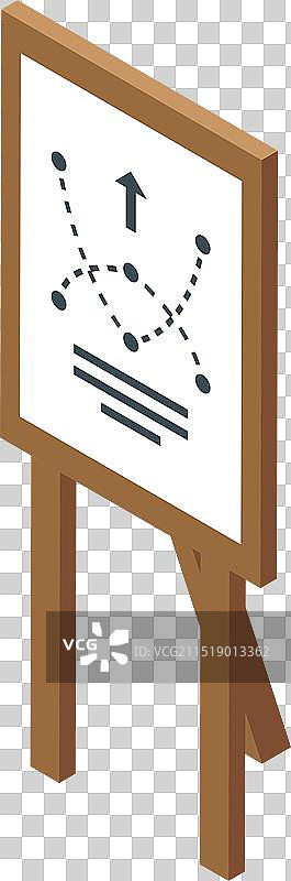 带有增长箭头和图表的白板图片素材