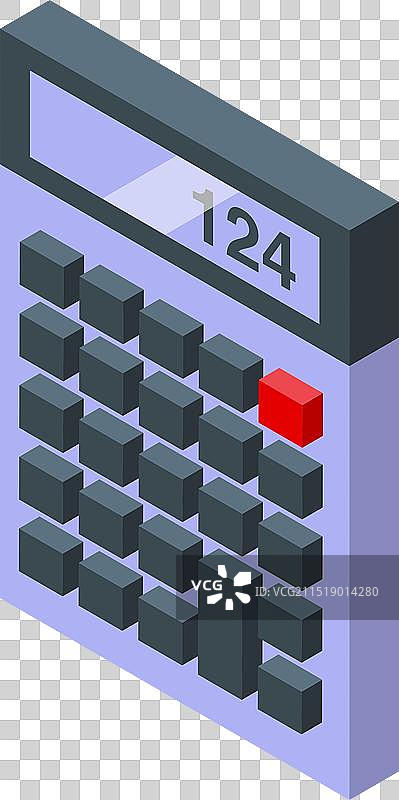 显示计数数字的现代计算器图片素材