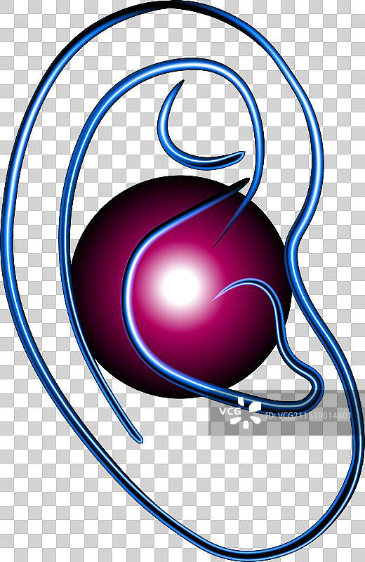 耳痛霓虹灯图片素材