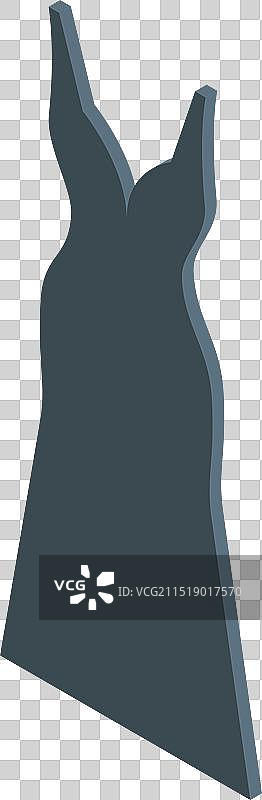 2.5D长款晚礼服图片素材