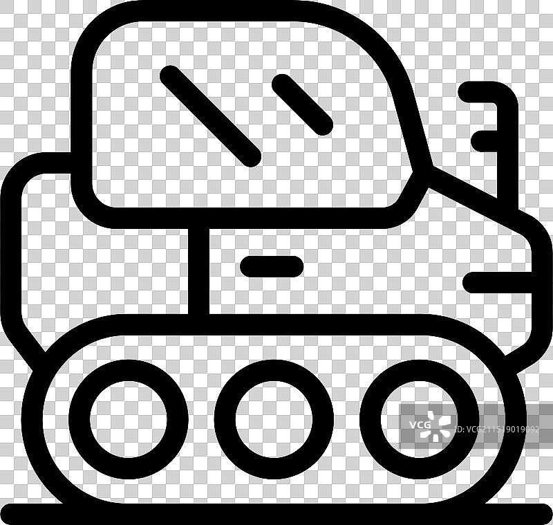 月球车在月球表面用天线探测图片素材