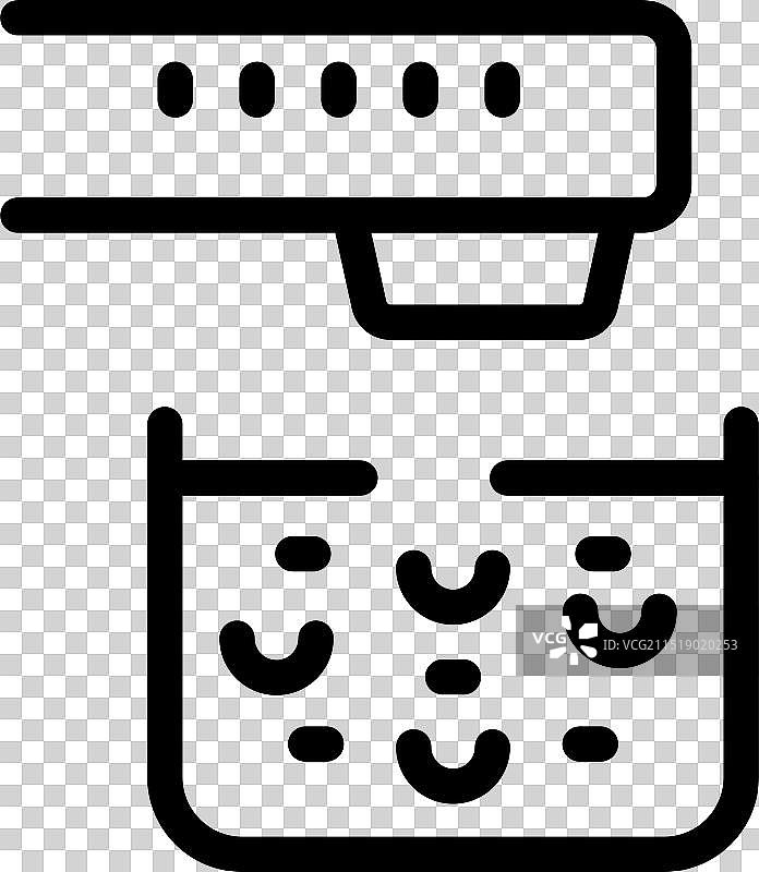 油炸锅正在高温油中炸食物图片素材