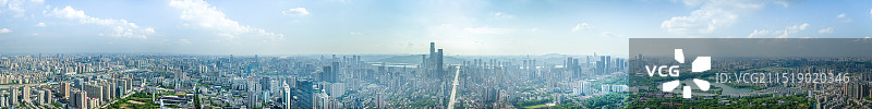 长沙市中心全景图图片素材