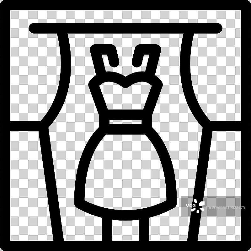 服装工作室的简约图标图片素材