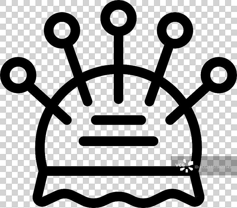 缝纫用针插图片素材