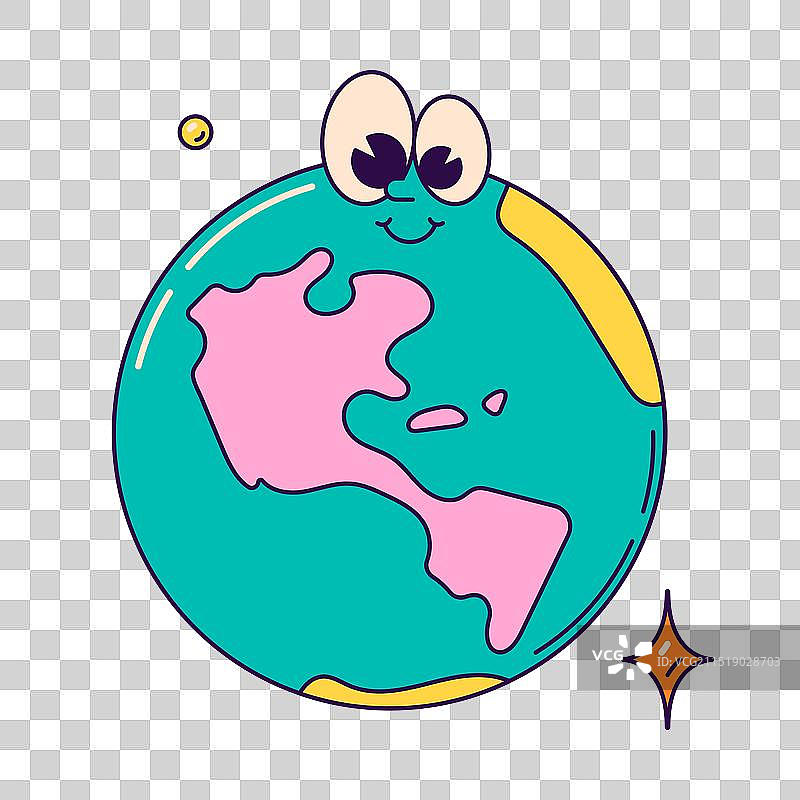 抽象嬉皮士贴纸图片素材