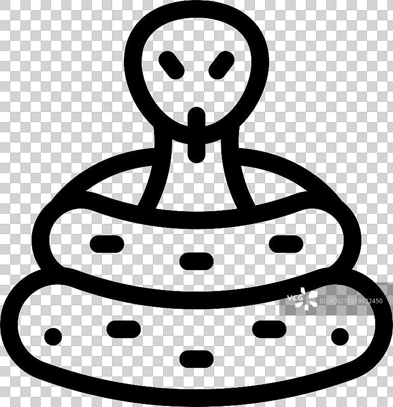 卷曲姿势的危险黑曼巴蛇图片素材