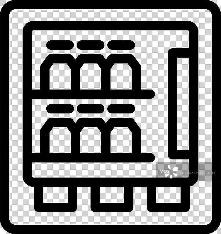 提供各种小吃的自动售货机图片素材