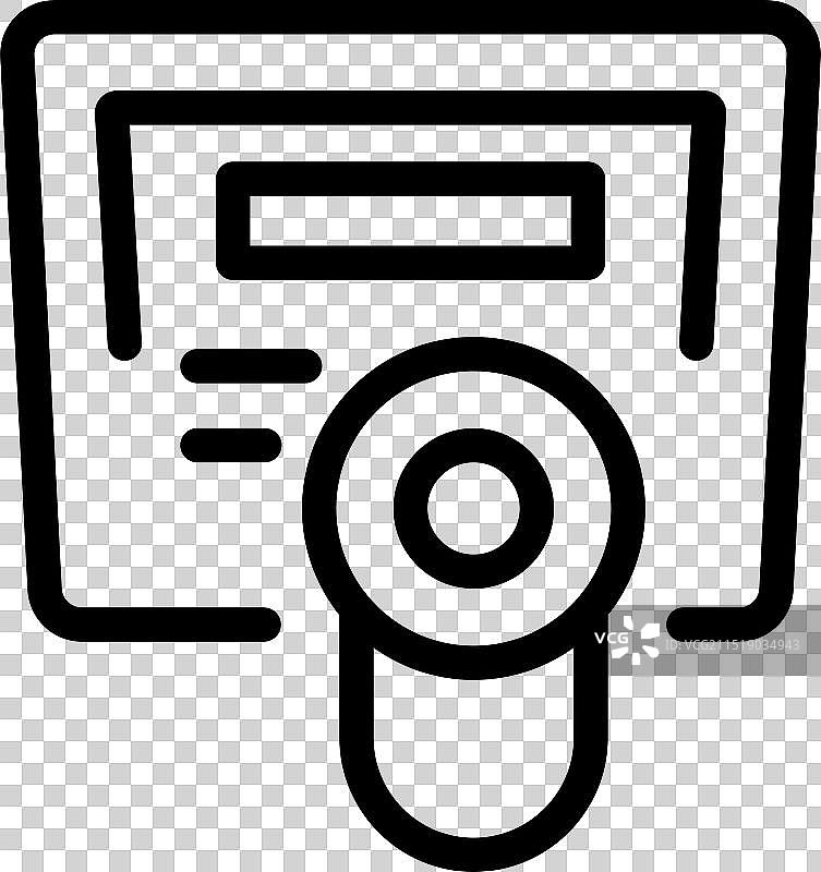 显示安全系统的监控摄像头图标图片素材