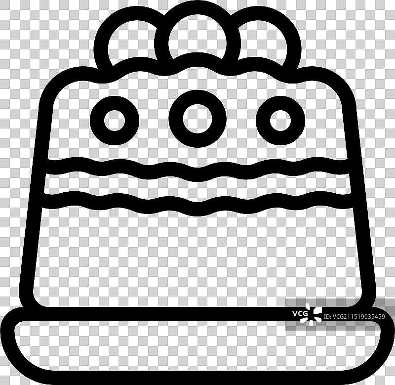 带有奶油和浆果的美味蛋糕图片素材