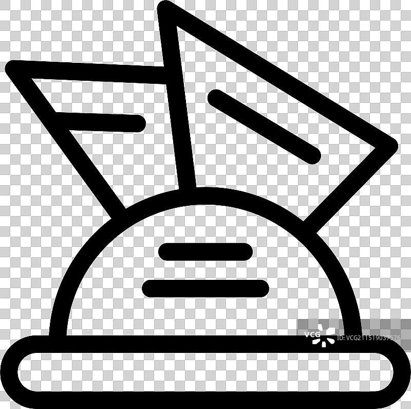 标志性悉尼歌剧院的线条艺术图标图片素材