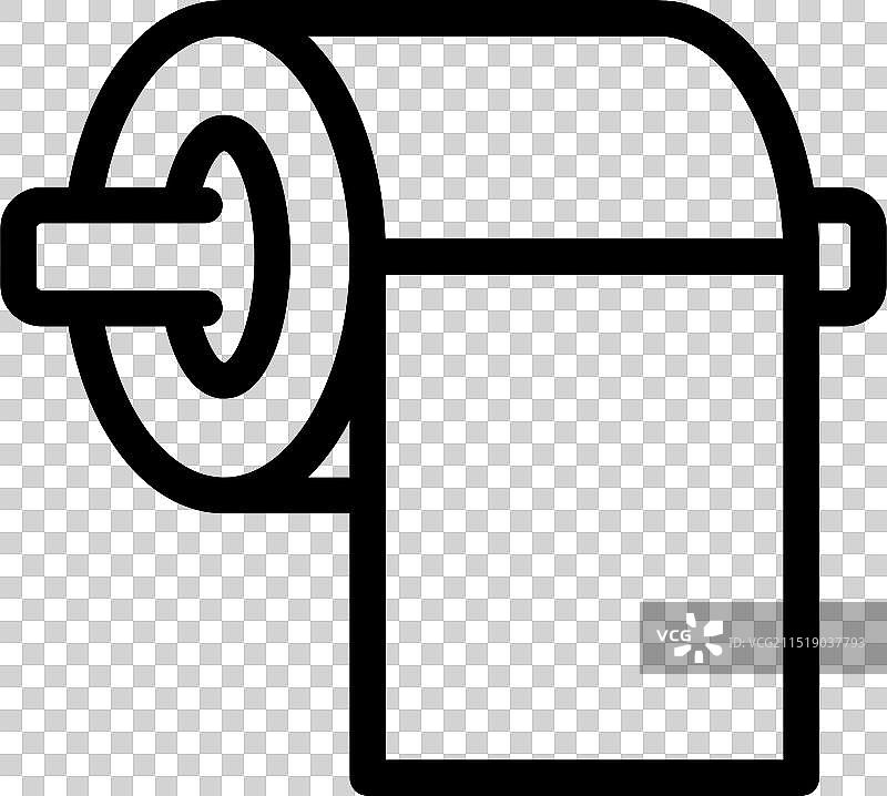 显示在支架上的卫生纸图标图片素材