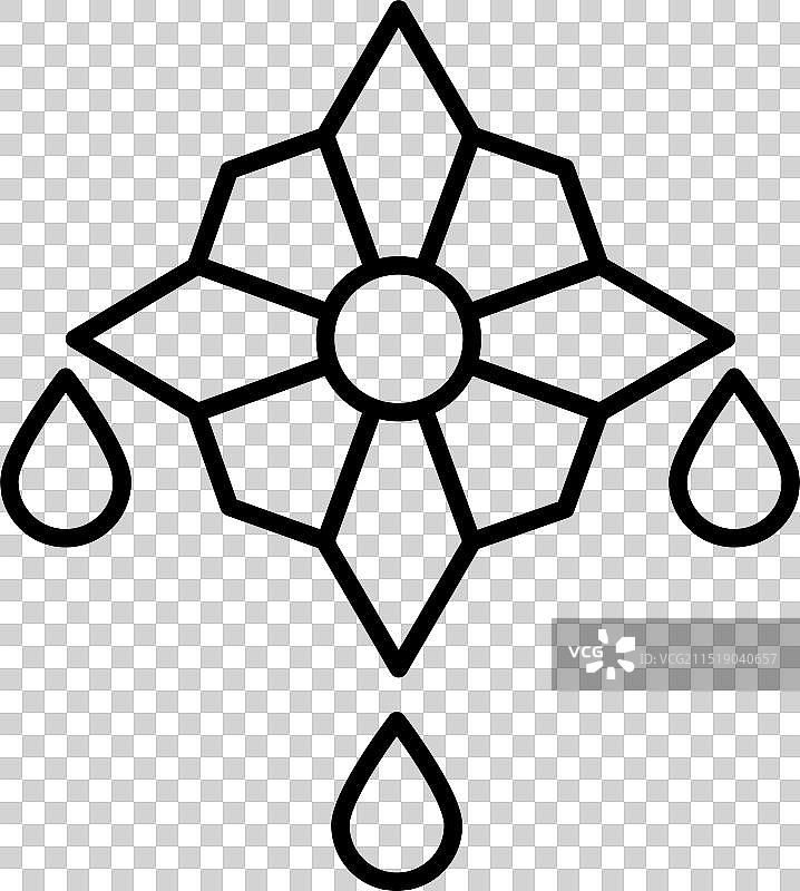 融化的雪花与水滴图片素材