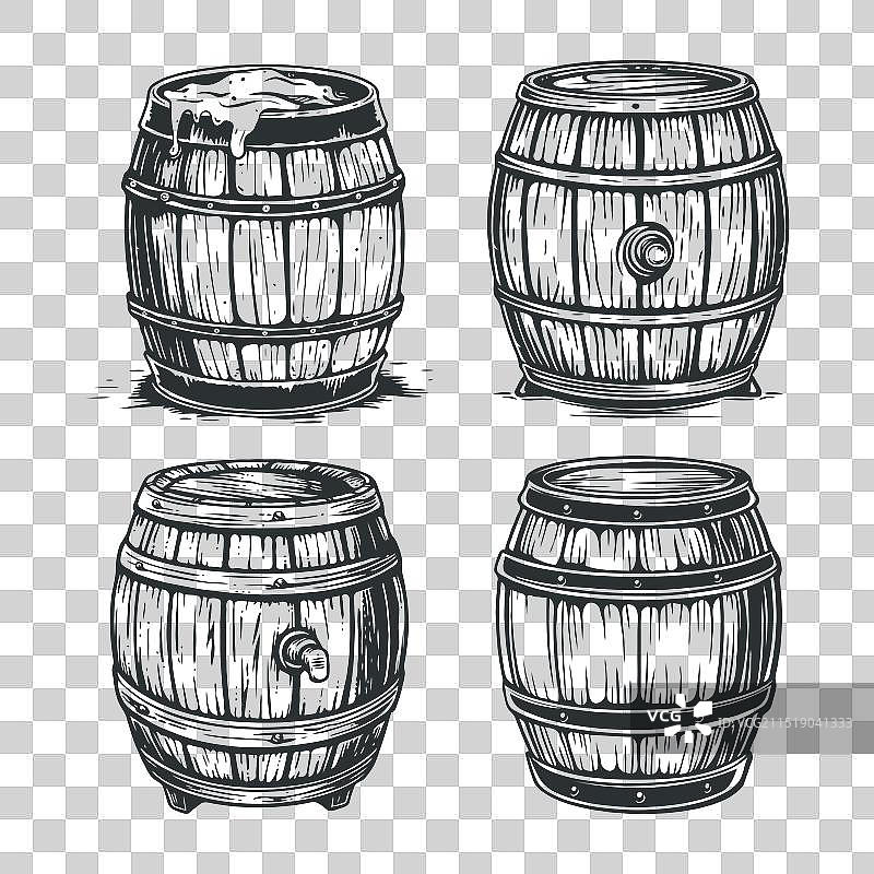 桶剪贴画图片素材