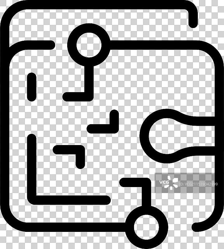 显示微芯片的电子电路板图片素材