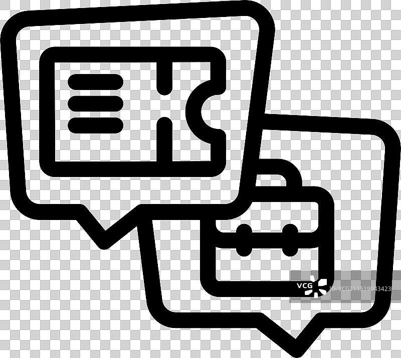 包含机票的出差计划图片素材