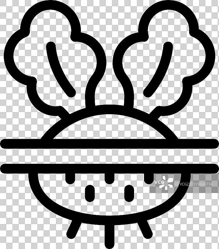 带叶子的地下根茎蔬菜图片素材