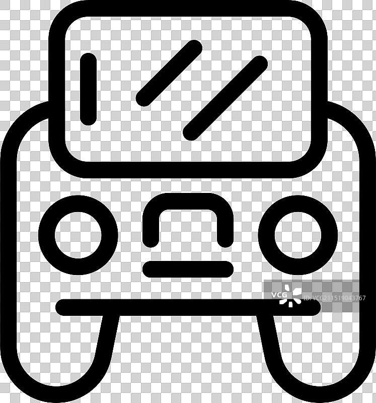 带实时视频屏幕的无人机遥控器图片素材