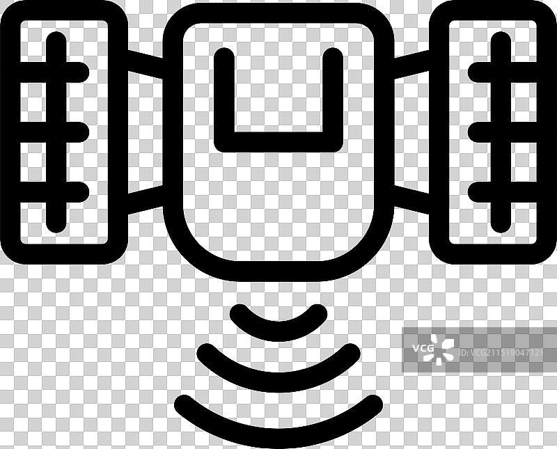 自动拖拉机发送信号智能图标图片素材