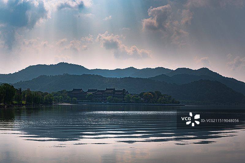 宁波东钱湖风景图片素材