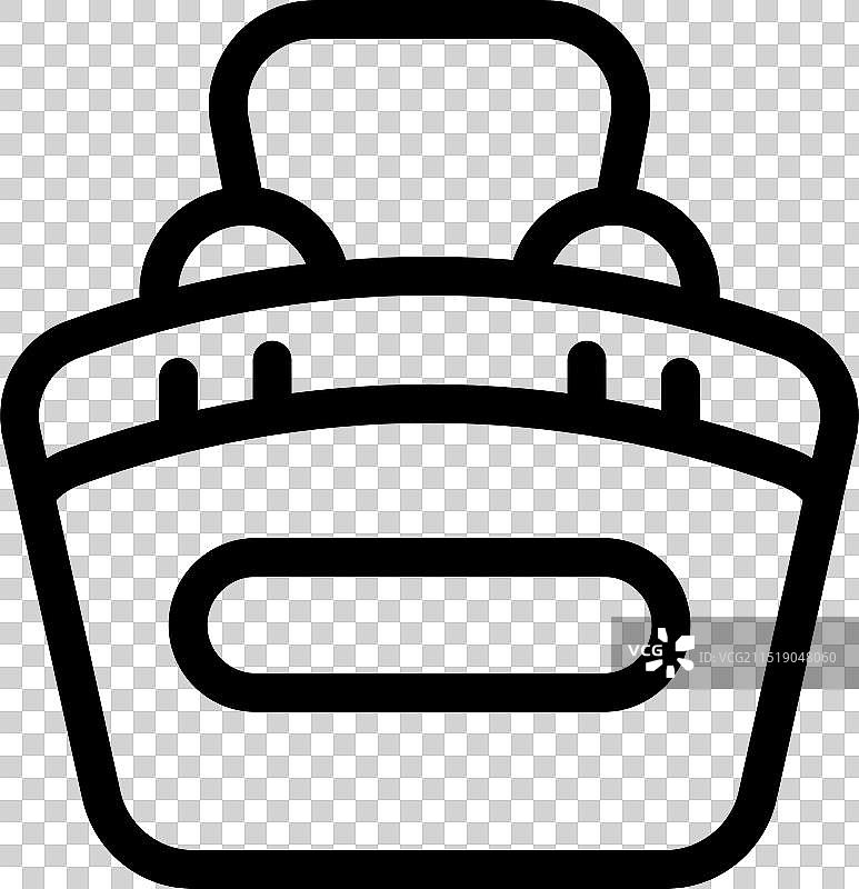 代表在线购物的购物篮图标图片素材