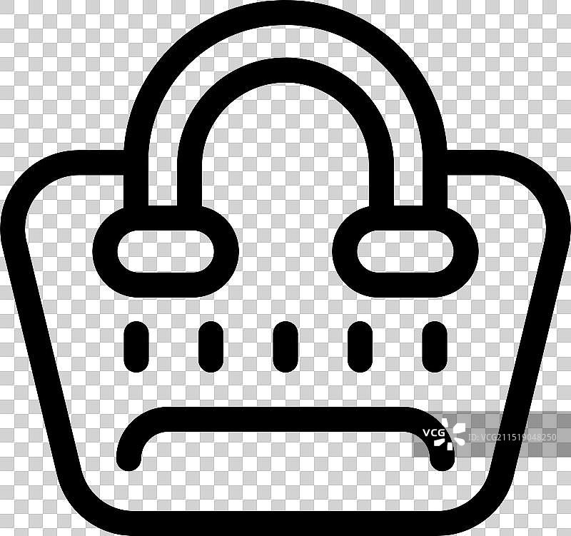 购物篮对某事感到失望图片素材