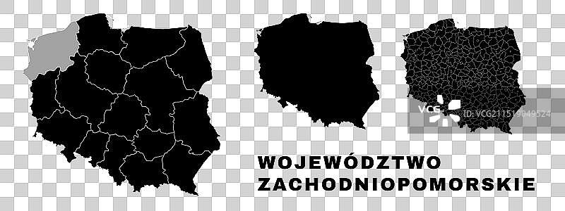 波兰西波美拉尼亚地图图片素材