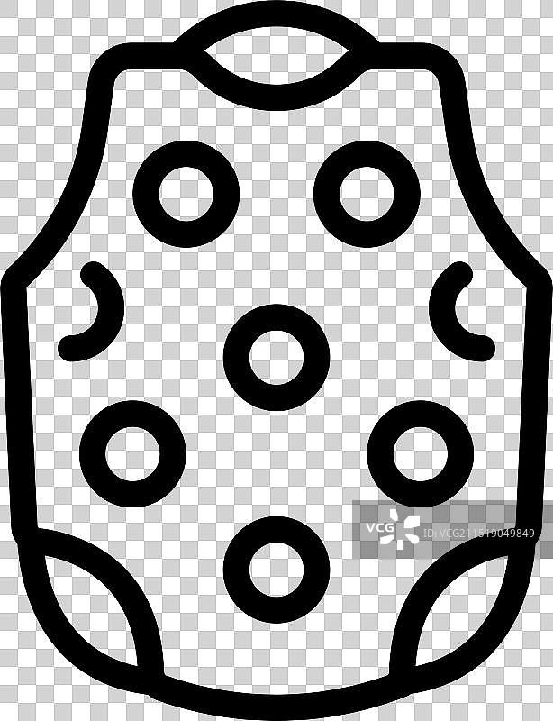 代表防护装备的防弹衣图标图片素材