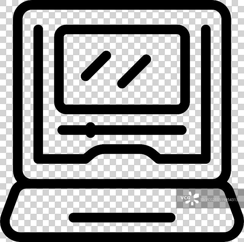 笔记本电脑显示视频编辑软件界面图片素材