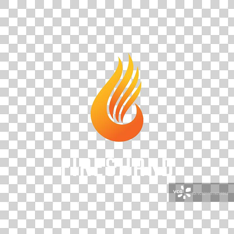 火焰与手标志设计图片素材