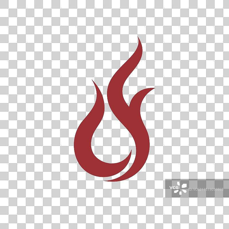 字母C和F火焰标志图片素材