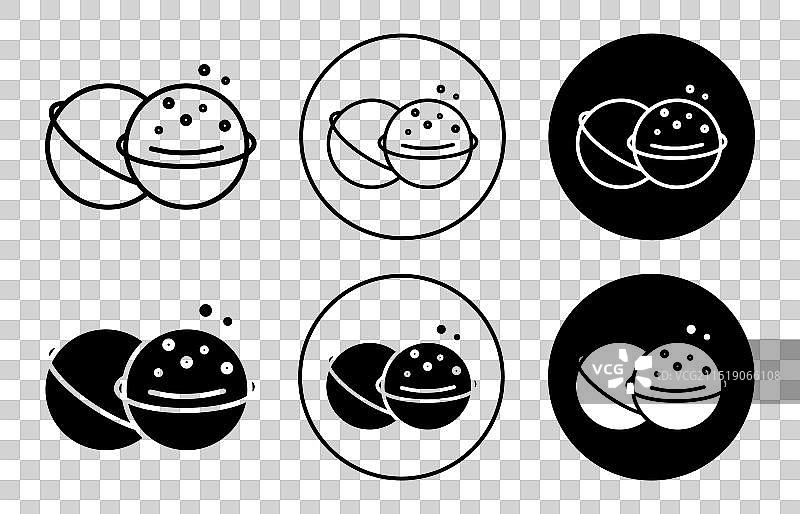 浴盐炸弹图标扁平轮廓图片素材