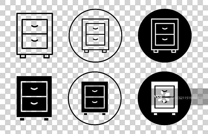 柜子图标轮廓平面图标图片素材