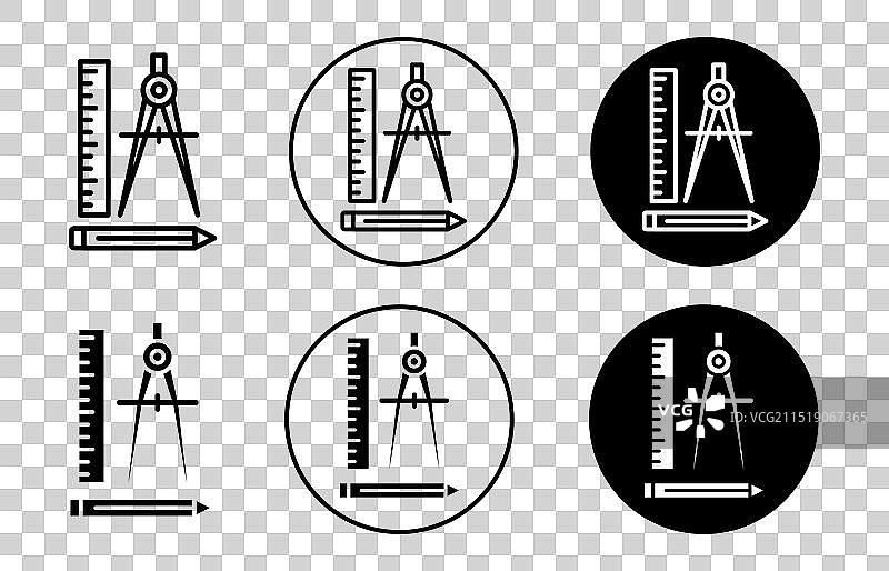 几何图标轮廓扁平图标图片素材
